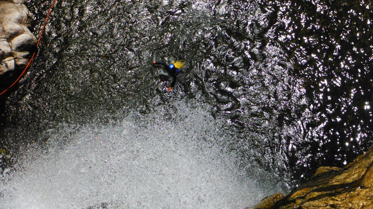 Canyoning-Vasca dall'alto